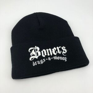 New UNIF Black "Boners Drugs n Money" Beanie Hat